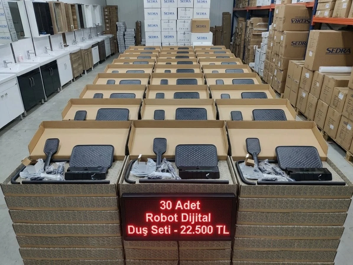 Elektronik dijital duş seti 